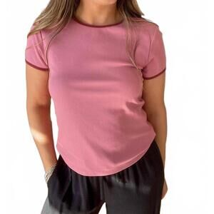 NEW ANOTHER LOVE asami top in soft cherry